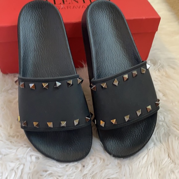 Valentino ROCKSTUD SLIDE size 9-10 - Picture 5 of 6